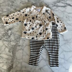 Hanna Andersson Wrap Top and Wiggle Pant Set